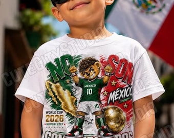Diseño de camiseta infantil "México no les gustamos", Oso de fútbol de la Copa Mundial de EE. UU. PNG, Oso de fútbol patriótico descarga digital, Sublimación de EE. UU.