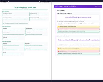 Formulário de Programação Orientada a Objetos e Padrões de Projeto - Formulário | Download em PDF