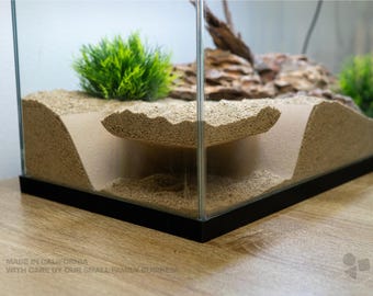 Aquarium Terrace Cave, Betta Fish Hideout, Shrimp Shelter, Natural Aquascape Decor, Reptile Terrarium Cave