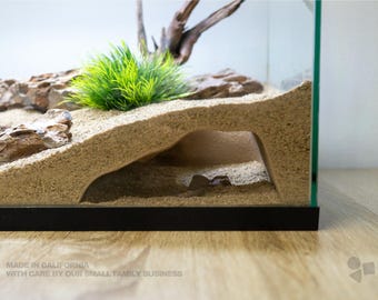 Underground Aquarium Terrarium Cave Hideout, Fish & Reptile Shelter, Natural Aquascape Decor