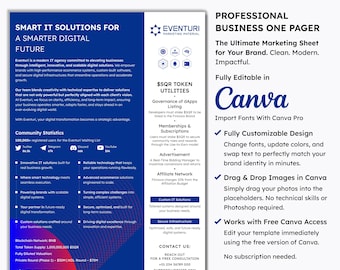 Business Consulting Services Flyer | Strategy Proposal Sheet | Coaching Price List | Corporate Advisor Template | Canva