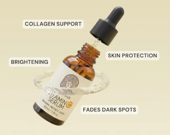 Suero Glow Boost con vitamina C para manchas oscuras: iluminador facial (30 ml) Envío gratuito