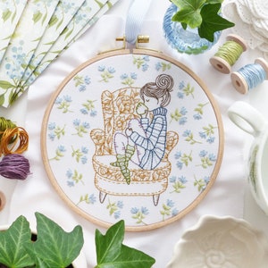 Taking My Time - Embroidery Art Kit, Creative Diy, Craft Kit, Christmas Embroidery Gift, Wall Art Embroidery, Winter Decor Diy