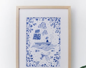 Blue Ocean - A4 Print