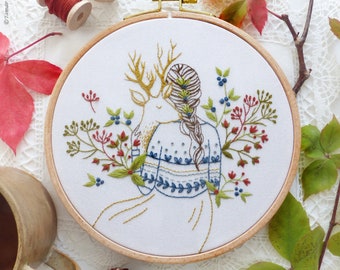 Christmas Forest - 4 embroidery kit – Tamar Nahir-Yanai