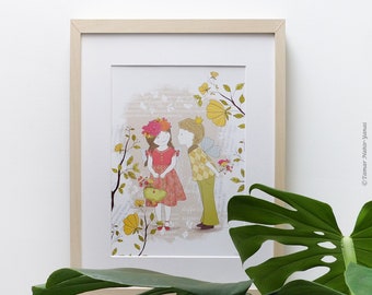 Love Spring - Children's illustration art