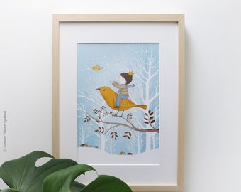 Children's illustration art - The Prince of Winter