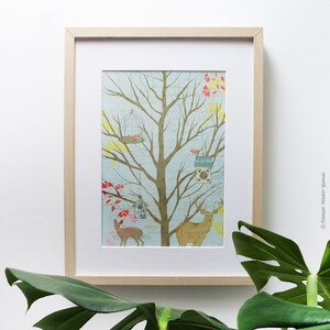 Bosque holandés - Imprimir arte original, arte enmarcable