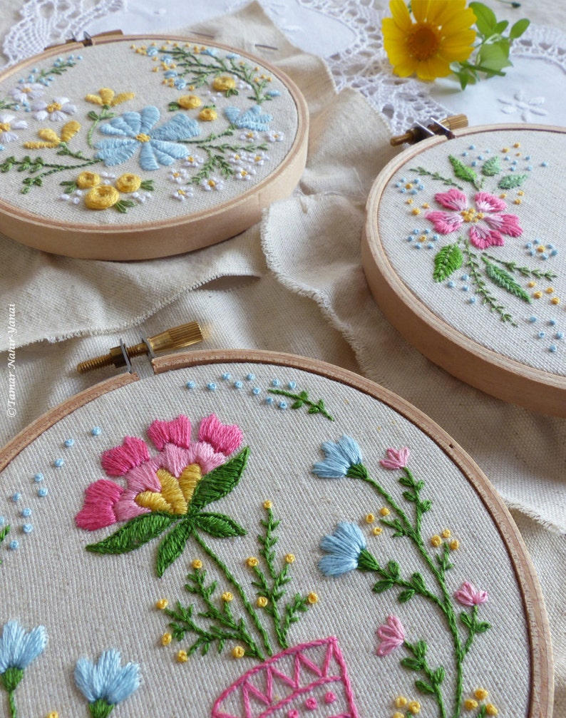 Discounted bundle of 3 embroidery kits embroidery designs  etsy Discounted bundle of 3 embroidery kits embroidery designs  etsy