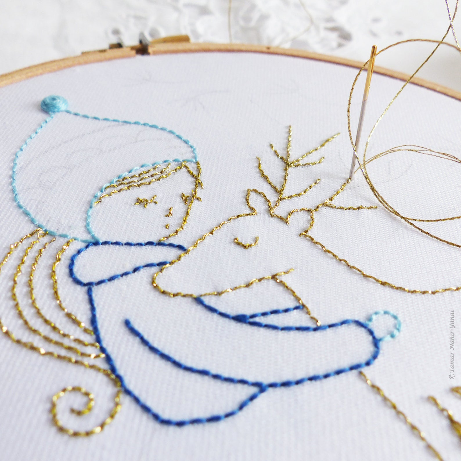 Embroidery hoop art Embroidery kit Winter embroidery Etsy