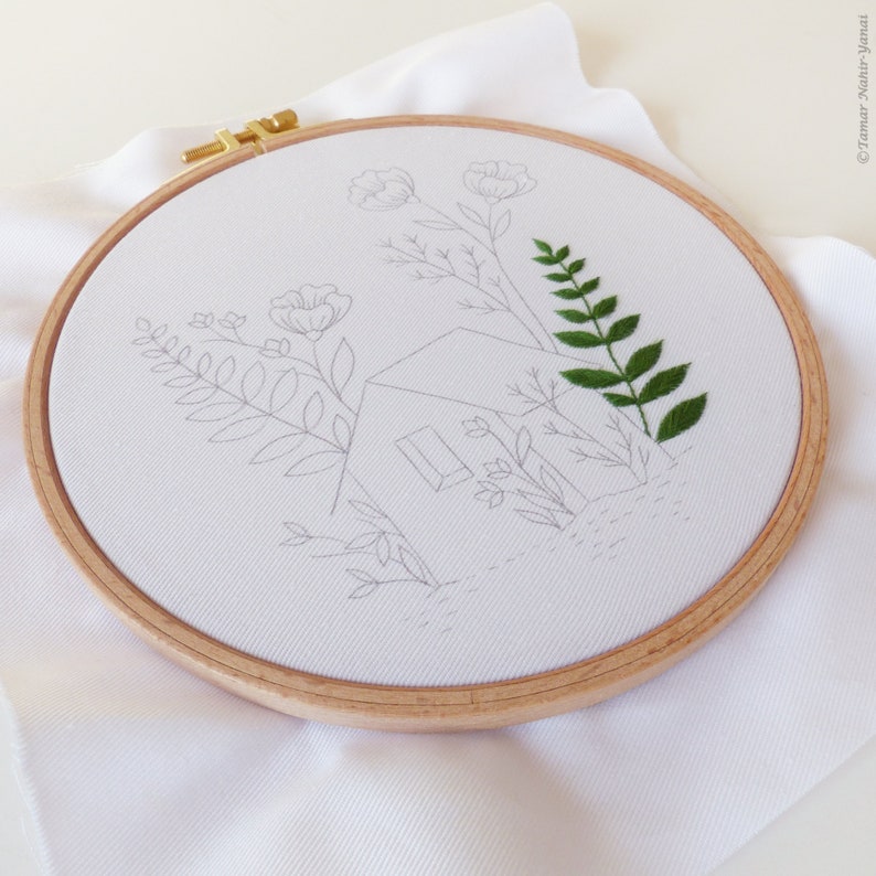 Between the Flowers Plant Embroidery, Embroidery kit, Flowers embroidery, Botanical embroidery, Botanical Art, Gardening image 6