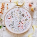 Autumn Leaves - Modern hand embroidery, Craftily creative, Embroidery kit, Wall Decor, Hand embroidery, Diy kit 