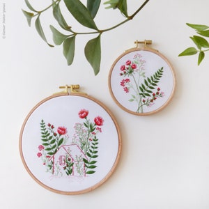 Between the Flowers Plant Embroidery, Embroidery kit, Flowers embroidery, Botanical embroidery, Botanical Art, Gardening image 9