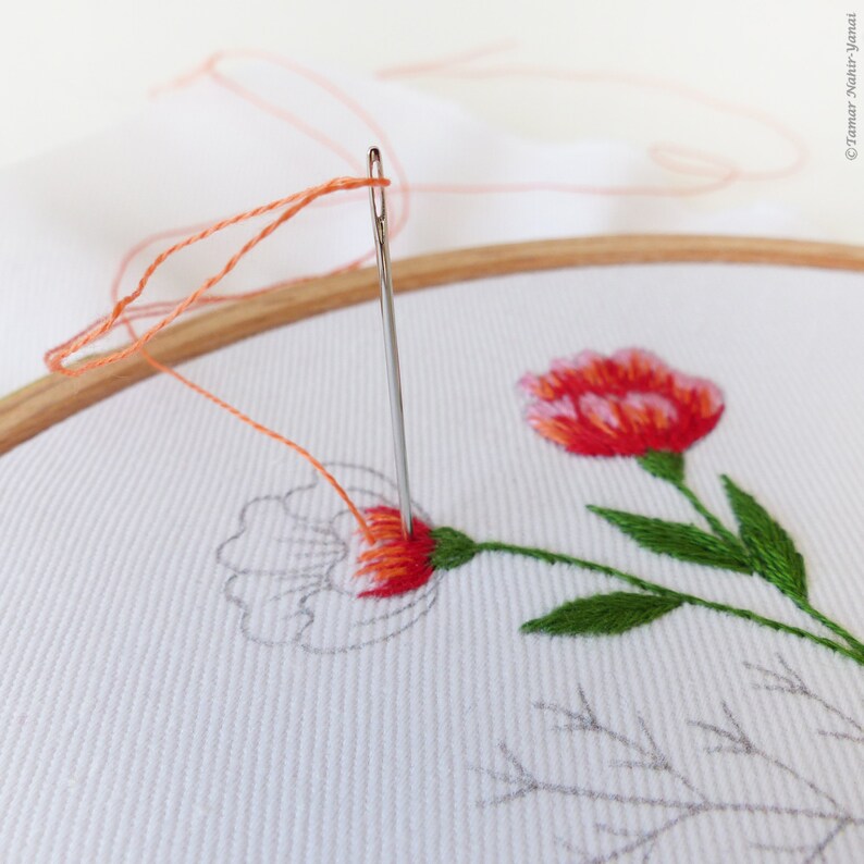 Between the Flowers Plant Embroidery, Embroidery kit, Flowers embroidery, Botanical embroidery, Botanical Art, Gardening image 4