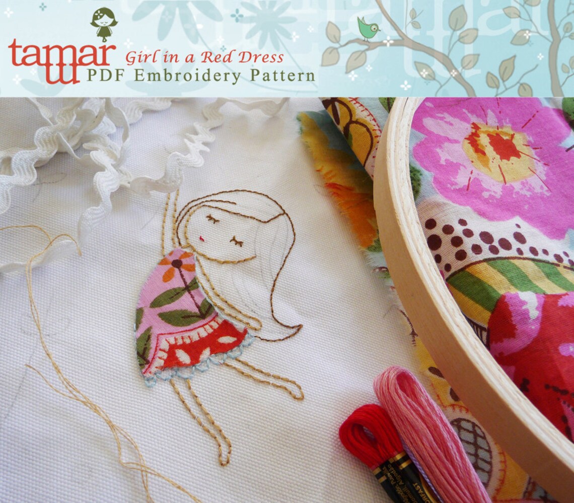 Embroidery Pattern Instant Download Needlecraft Design Etsy