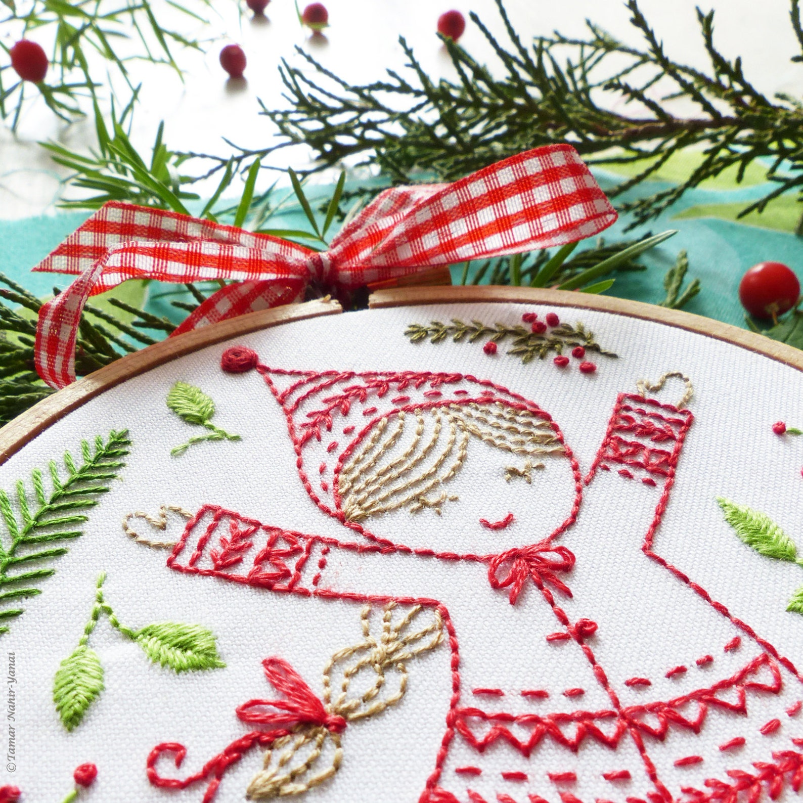 Ornament embroidery Christmas embroidery Embroidery kit Etsy