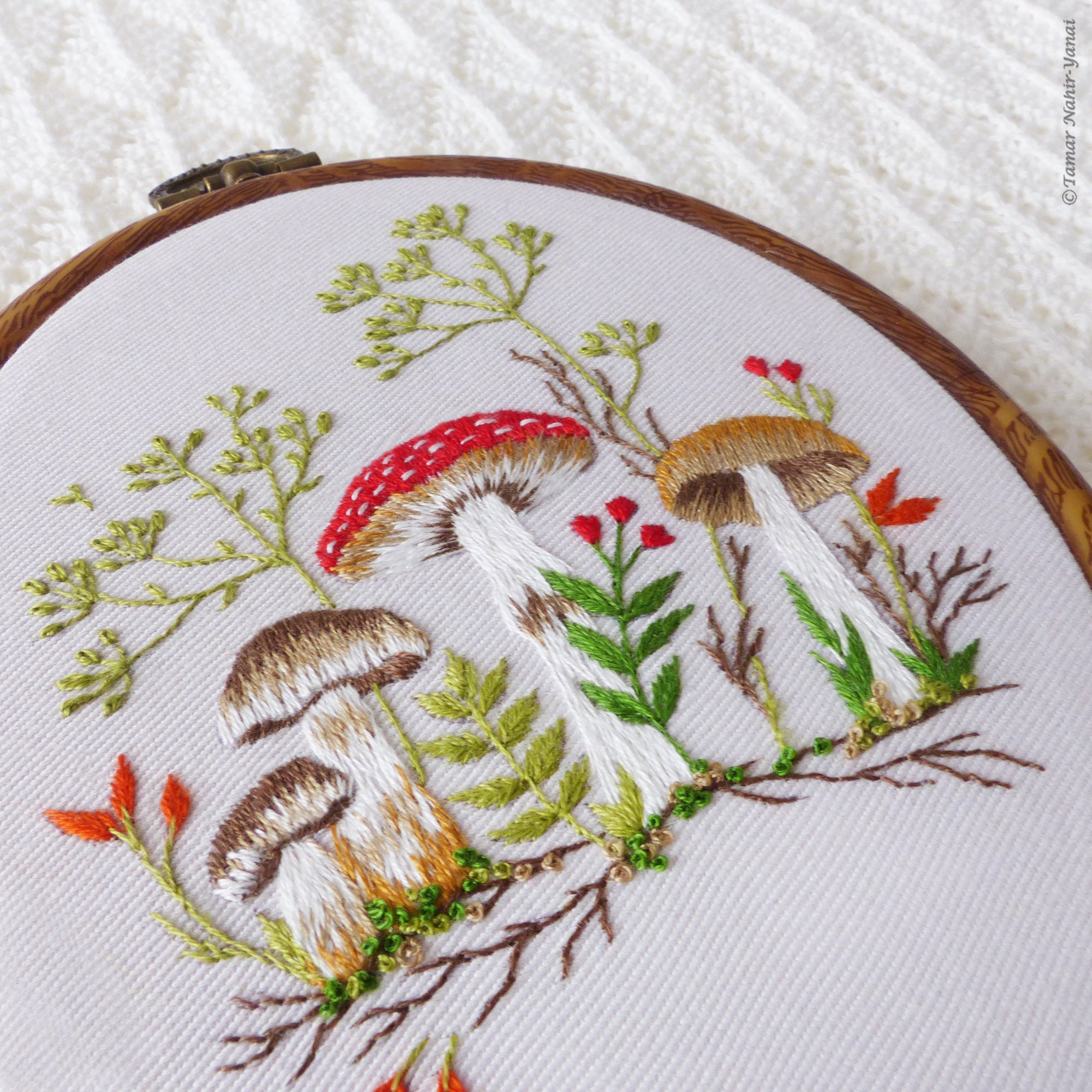 Mushrooms Embroidery Kit