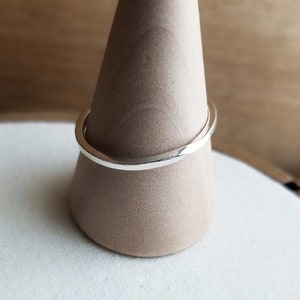 Twisted Stacking Ring. Silver Möbius Ring. Moebius Stack Ring. Hypoallergenic Ring. Square Twist Band. Modern Wedding Band. Everyday Ring.