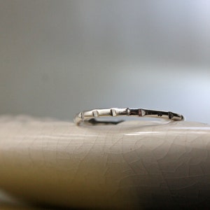 Silver Line Stacking Ring. Silver Dash Stacker. Stackable Silver Ring. Simple Silver Ring. Everyday Jewelry. Minimal Modern Ring. image 7