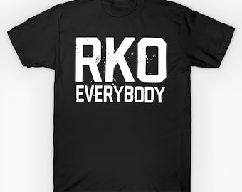 RKO everybody Short Sleeve black T-Shirt Size S-4X Casual Cool Classic