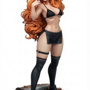 Tiffany, the Untouchable Queen 3 STL Pack, Horror Zombie Hunter, Baseball Bat Wielder (Digital Download)
