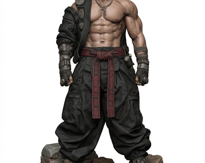 Brother Kaelen — The Smiling Martyr Miniature Set • 3 Poses, STLs, Hero Card