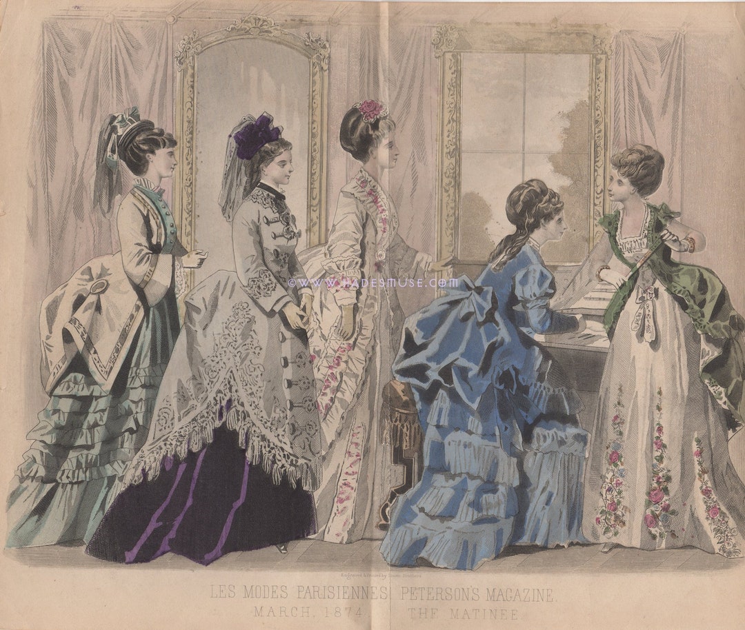 1874 the Matinee-les Modes Parisiennes-victorian-paris Ladies