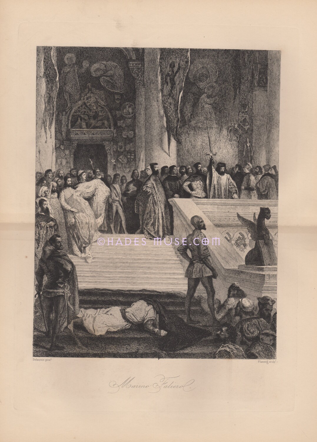 Gothic Execution 1875 Medieval Execution Ritual-doge Marino Faliero-death-tragedy-lord ...