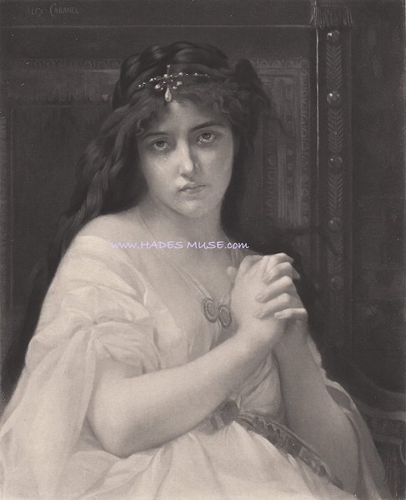 1881 Beautiful Desdemona-tragic Heroine Portrait-murder-othello