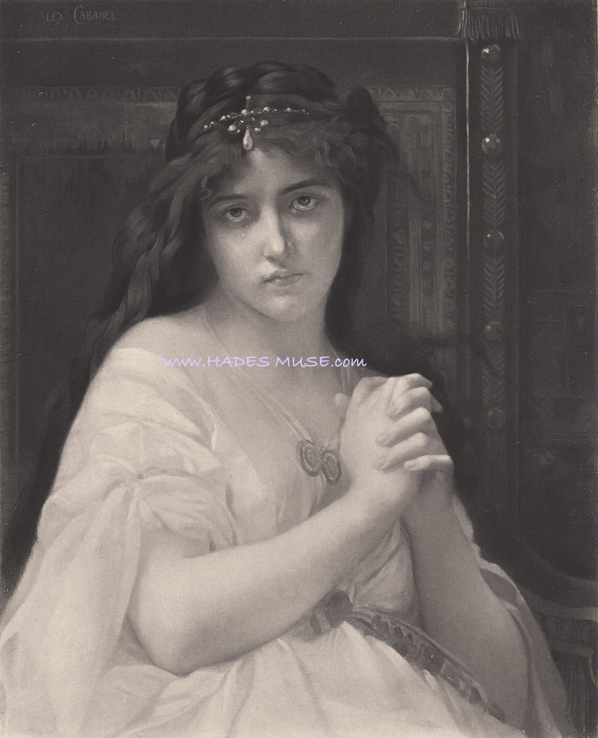 1881 Beautiful Desdemona-tragic Heroine Portrait-murder-othello