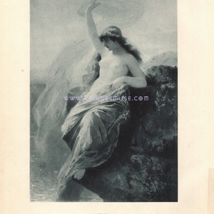 Andromède enchaînée à la roche-1891 Antique vintage ART PRINT ...