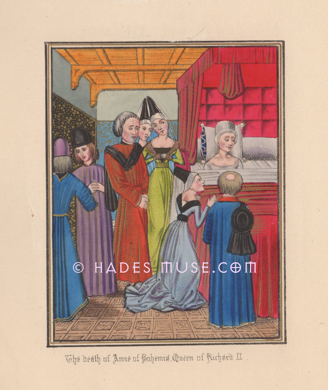 Death Bed Queen Of England Anne Of Etsy Uk