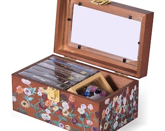 Eras Tour Surprise Song Piano Floral Wood Keepsake Box，Jewelry Box, CD Storage Box, Inspired Gift, Friendship Gift