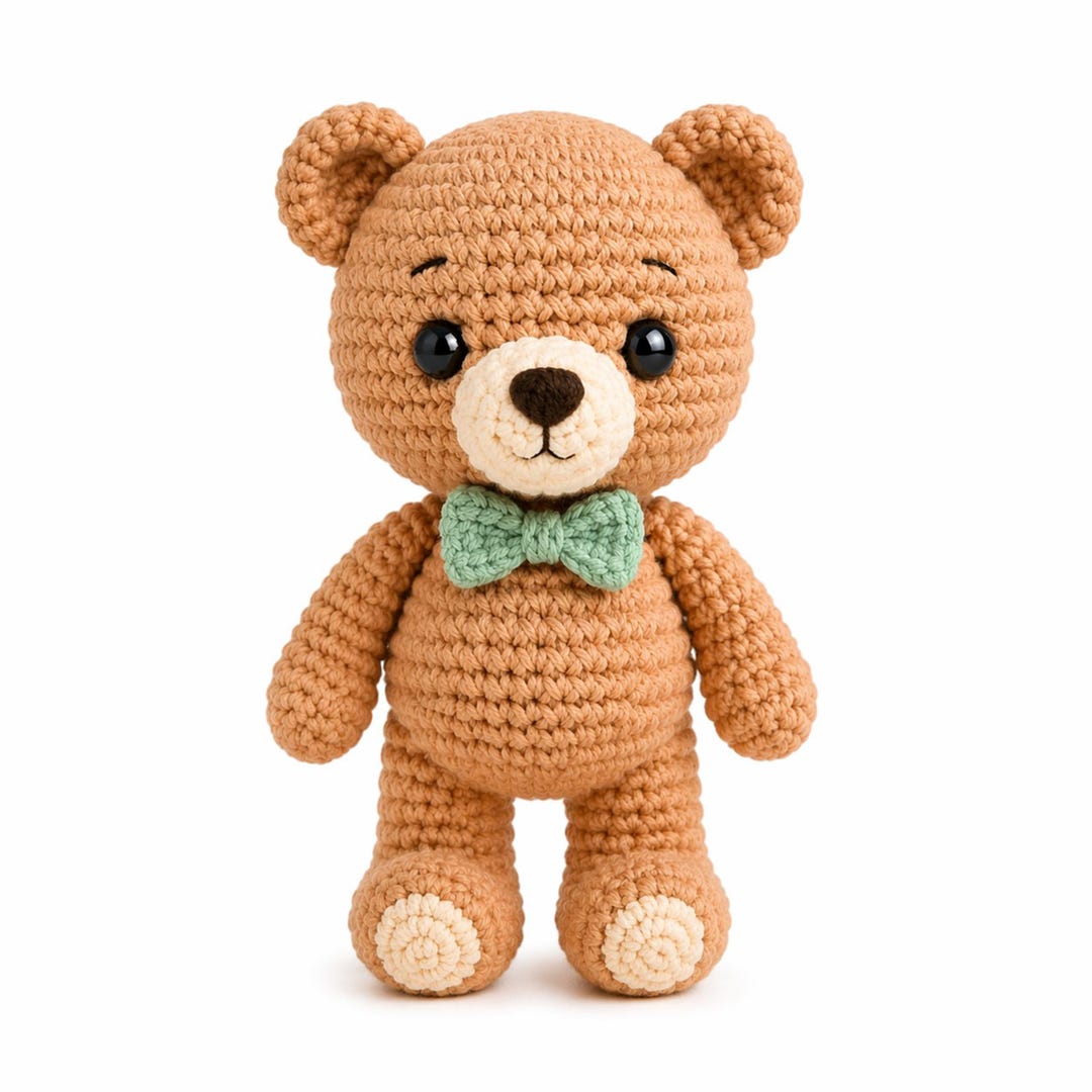 Crochet Teddy Bear Pattern Amigurumi Plush Toy PDF for Beginner Cute ...
