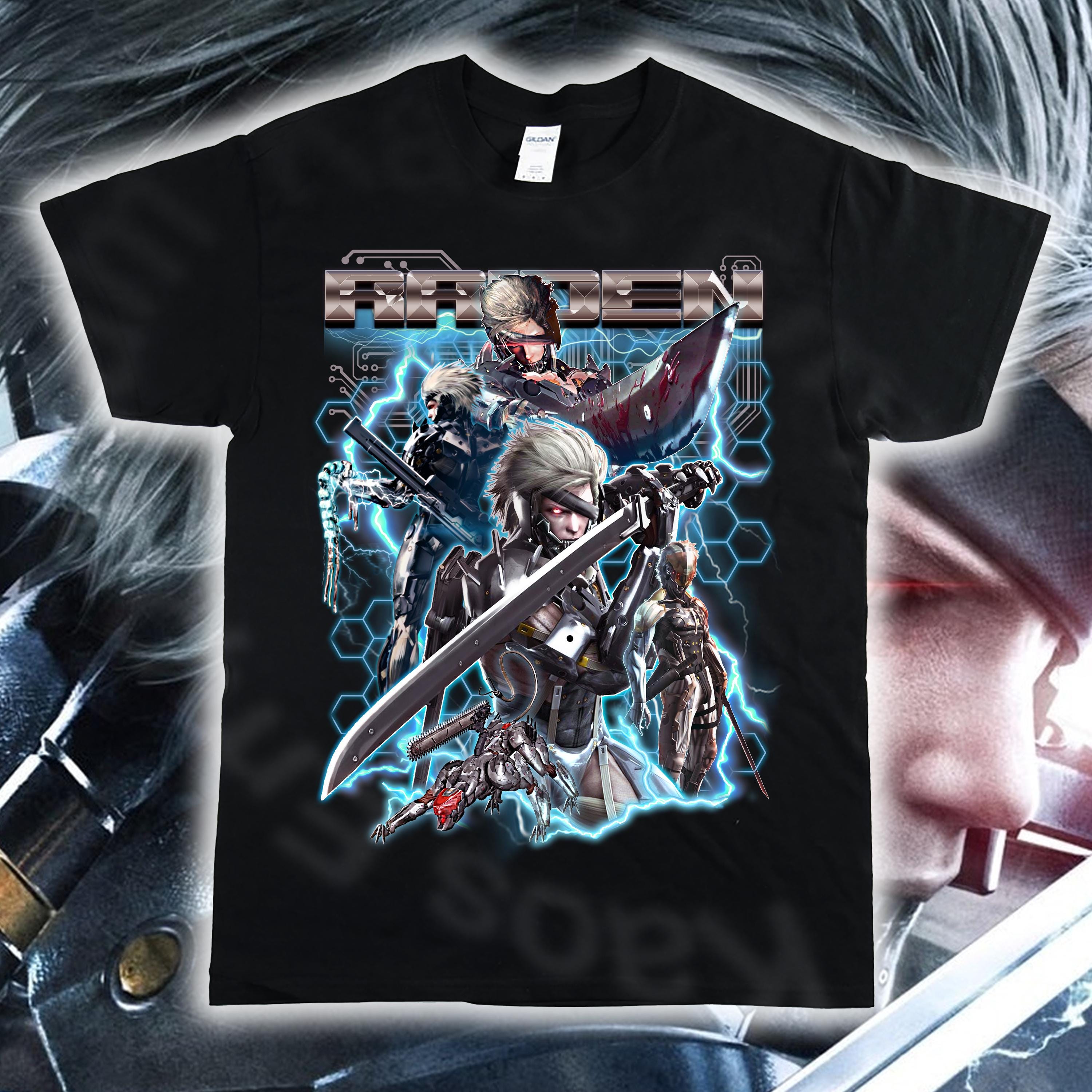 L GEAR RISING REVENGEANCE Tシャツ 　雷電 Metal Gear Rising Revengeance Shirt - Etsy
