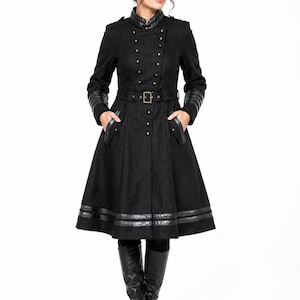Black Coat Dress - Etsy Black Coat Dress - Etsy