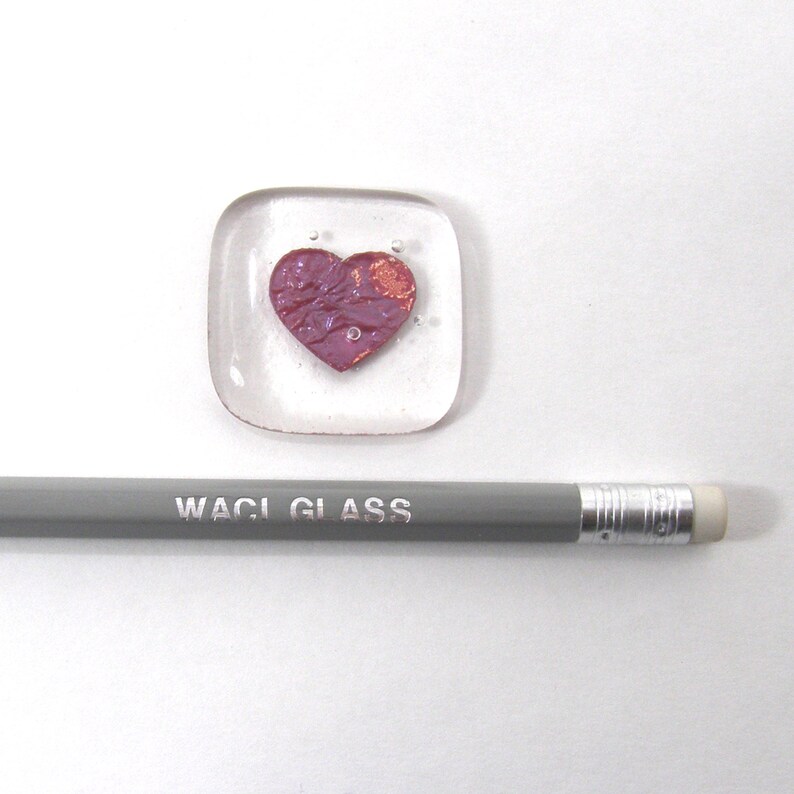 Thank You Pocket Heart Fused Glass Pocket Hug With Etsy UK