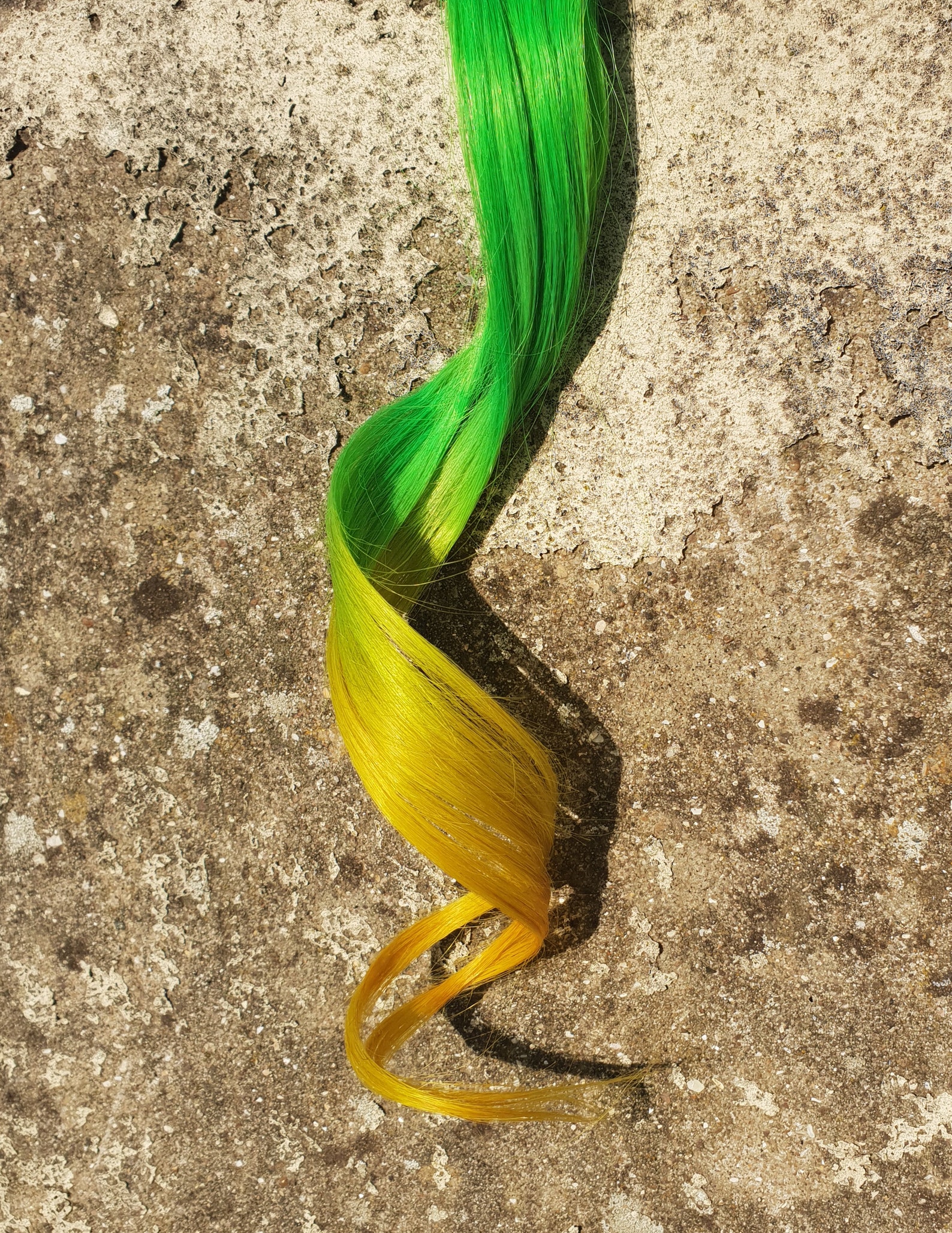 Lemon & Lime Hair Extensions Clip in Human Hair Streaks Etsy