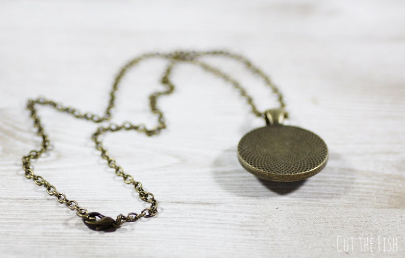 Autumn Leaves Necklace Orange Bronze Jewelry image 4