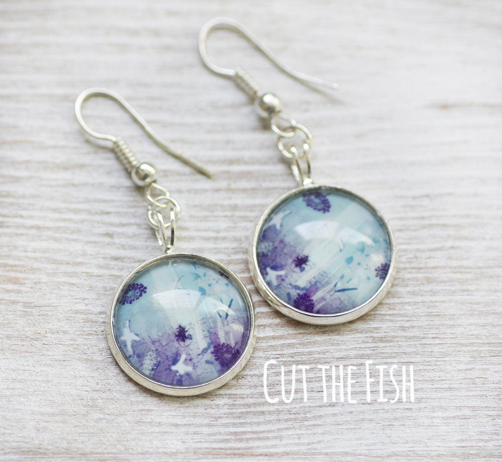 Jane Earring in Clear Lilac