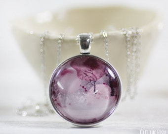 Pink Necklace - Jewelry - Designer Jewelry - Pink Jewelry - Red Necklace - Art jewelry