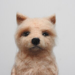 Custom Felt Pet Portrait, Wool Dog Sculpture, Personalized Gift, Pet loss keepsake image 13
