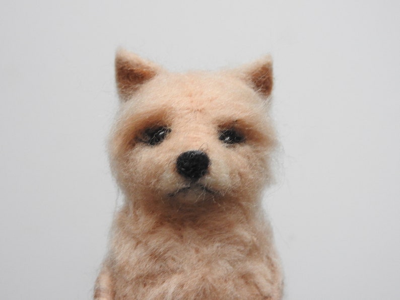 Custom Felt Pet Portrait, Wool Dog Sculpture, Personalized Gift, Pet loss keepsake image 13
