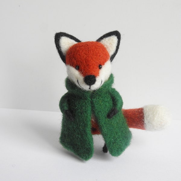 Broche renard feutrée à l'aiguille / Renard roux / Cadeau fait main / Animal miniature