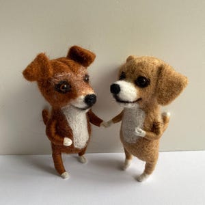 Custom Felt Pet Portrait, Wool Dog Sculpture, Personalized Gift, Pet loss keepsake image 6