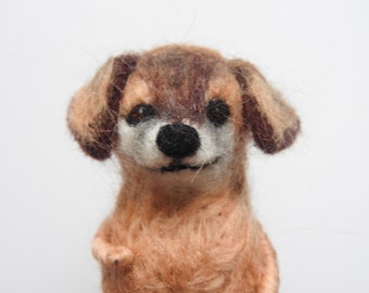 Custom needle felted dog or cat figure, Felt dog portrait, Wool dog sculpture, Personalised dog lover gift, Dogs breeds made