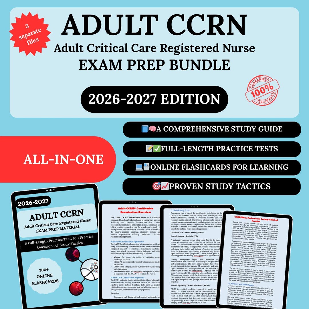 Ccrn Normal Values Guide CCRN Exam Prep Bundle 2026 | CCRN Study Guide | CCRN Review | Ccrn ...