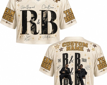 Usher Chris Brown Crop Top Jersey 2026, Personalized R&B Concert Custom Name Shirt
