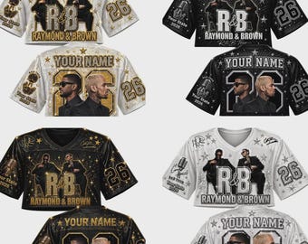 Personalized Raymond And Brown R&B Tour Crop Jersey, Usher Chris Brown Concert Shirt, Custom Music Fan Top 2D Only