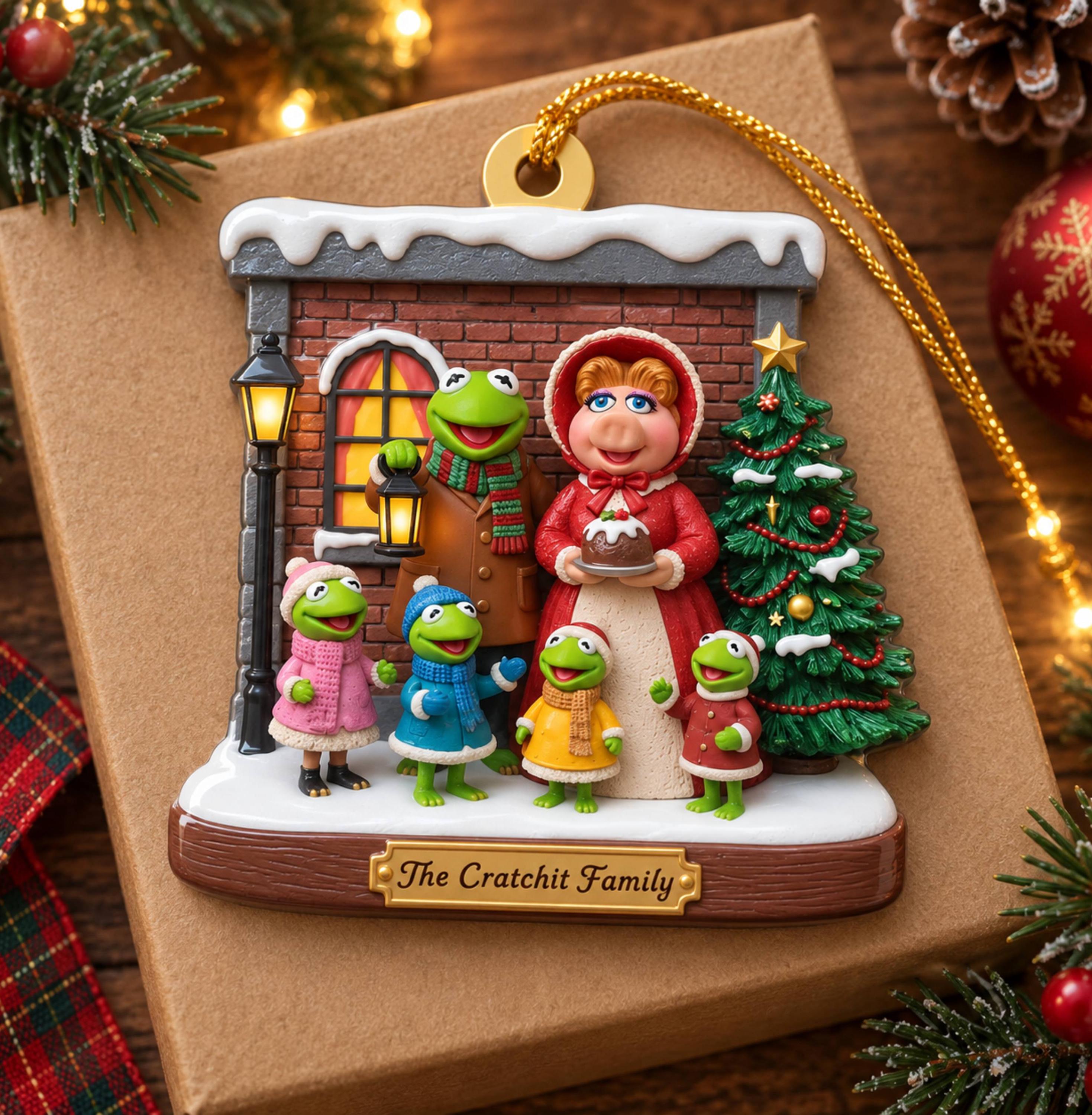カーミット・ザ・フロッグ　ミス・ピギー オーナメント Miss Piggy and Kermit Ornament - Etsy